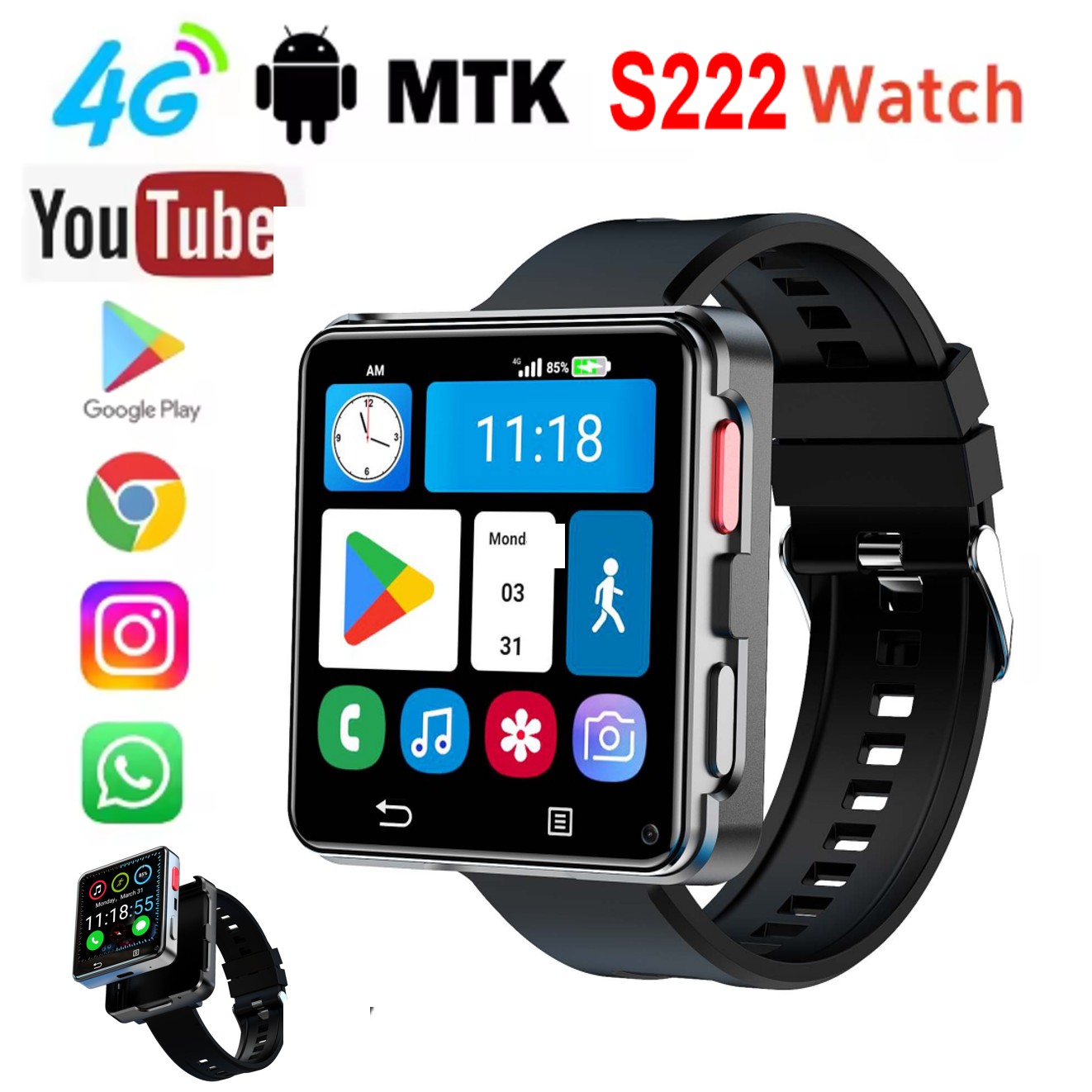 Watch Smart Smartwatch - Умные часы S222 с поддержкой 4G