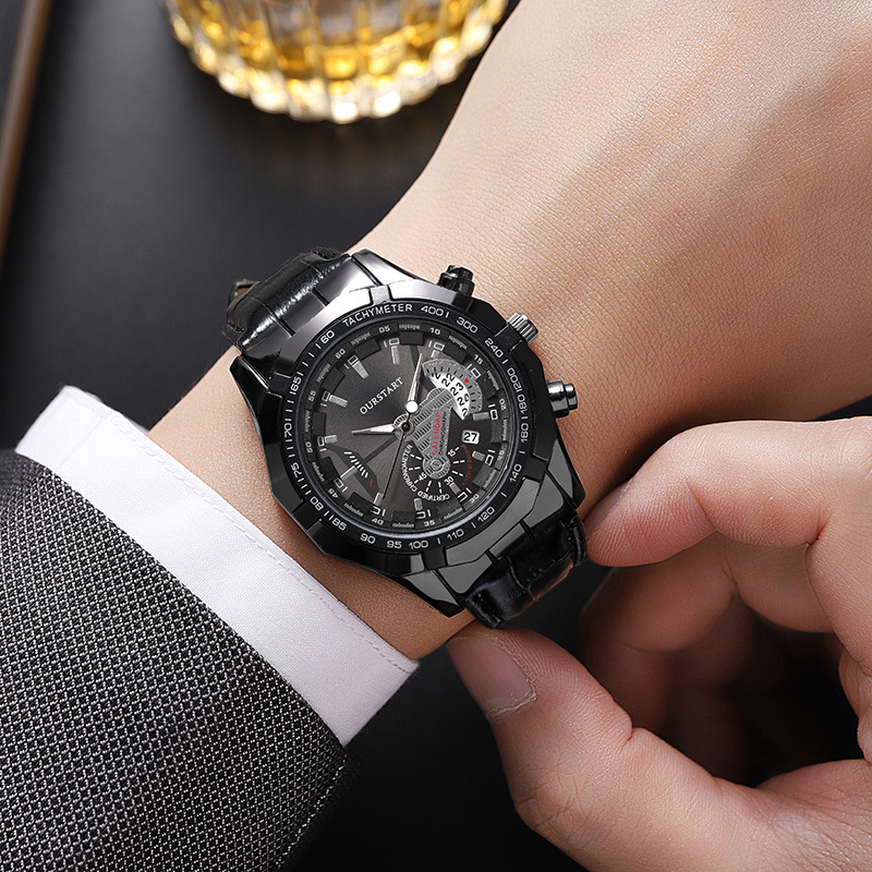 Smartwatch Watches Gift For Men - Мужские кварцевые часы с календарем, классические