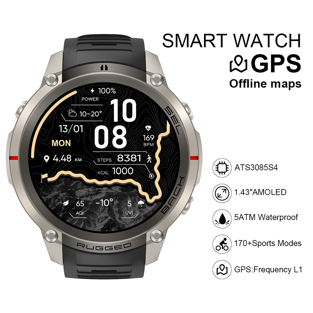 Watch Smart Smartwatch - Умные часы 2026 DM59 с офлайн-картой,