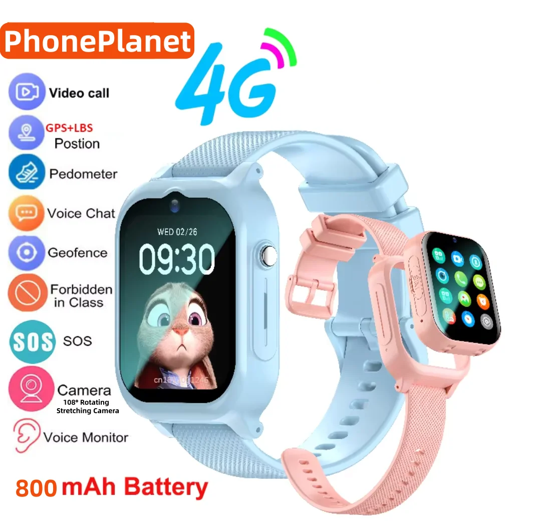 Smartwatch Watches For Kids With Gps - Детские умные часы 4G с GPS,