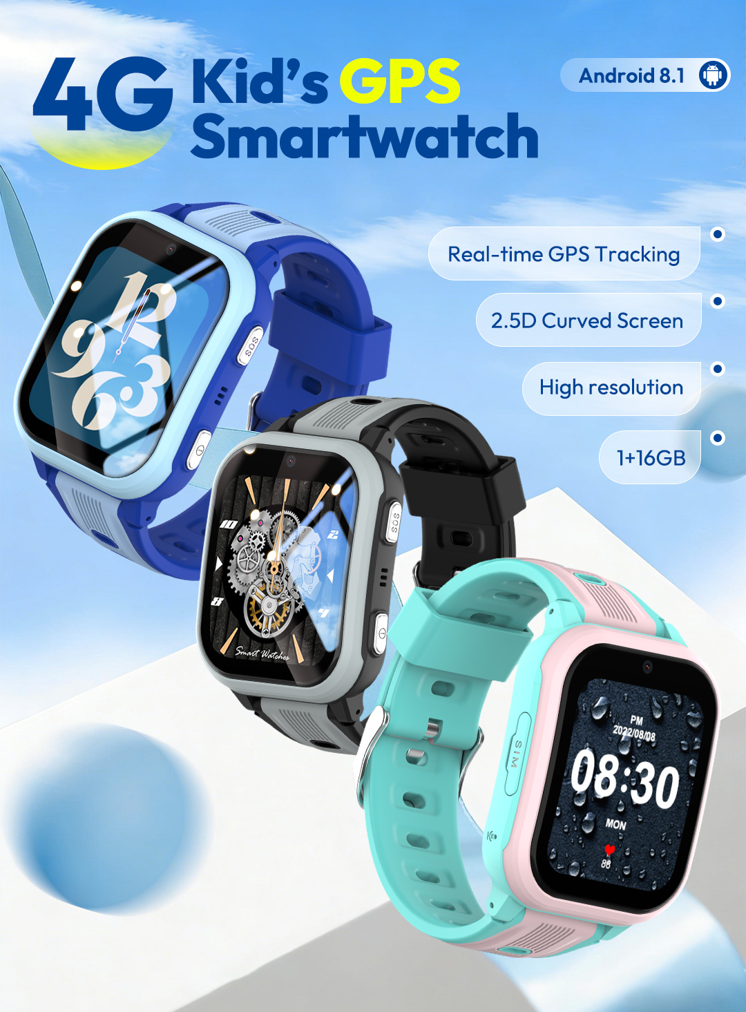 Smartwatch Watches Gift For Boys On Birthday - Умные часы KT41 - Детские часы
