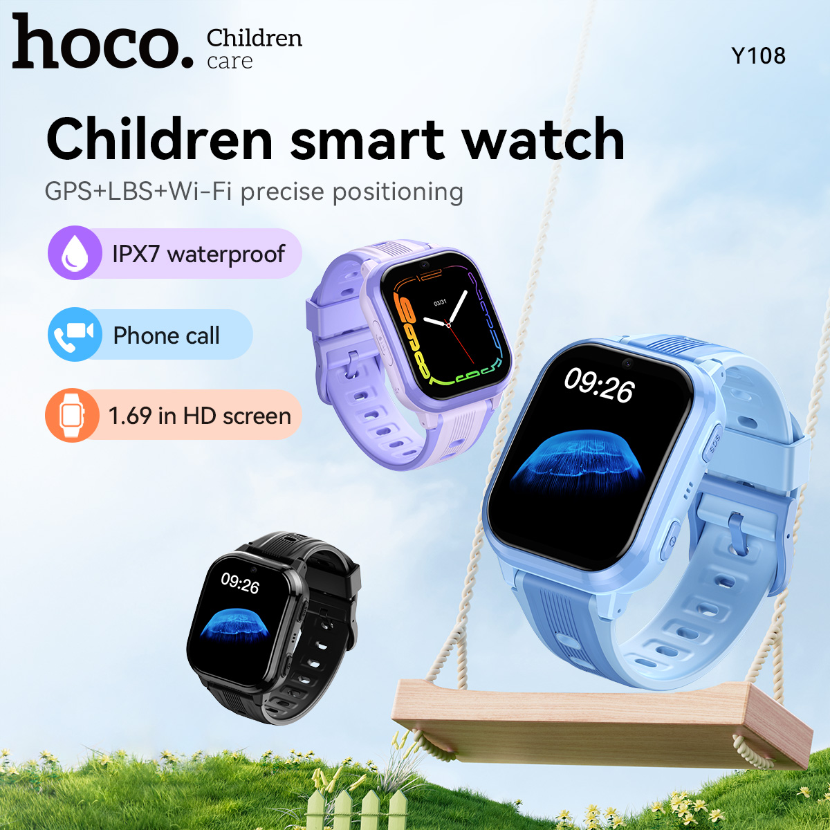 Smartwatch Watches For Kids With Gps - Детские умные часы HOCO Y108 с