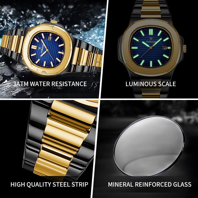 Мужские часы Fashion Square Qu – обзор и цена Smartwatch Square Watches For Men