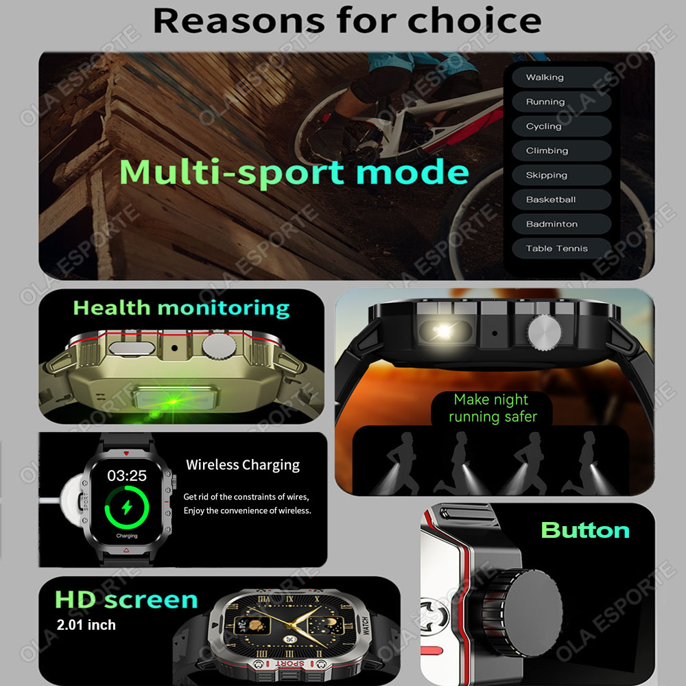 Оригинальные прочные умные час – обзор и цена Smartwatch Rugged Watches For Men