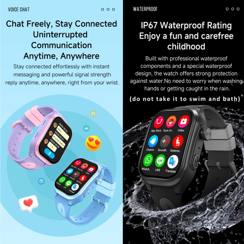 Умные часы 4G для детей с HD-э – обзор и цена Smartwatch Watches For Kids With Gps
