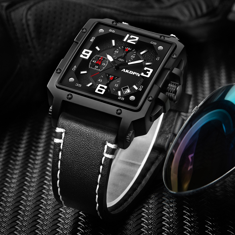 Мужские часы оригинального диз – обзор и цена Smartwatch Square Watches For Men