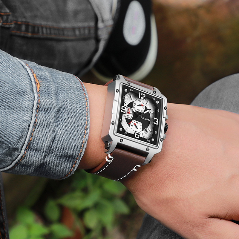 Мужские часы оригинального диз – обзор и цена Smartwatch Square Watches For Men
