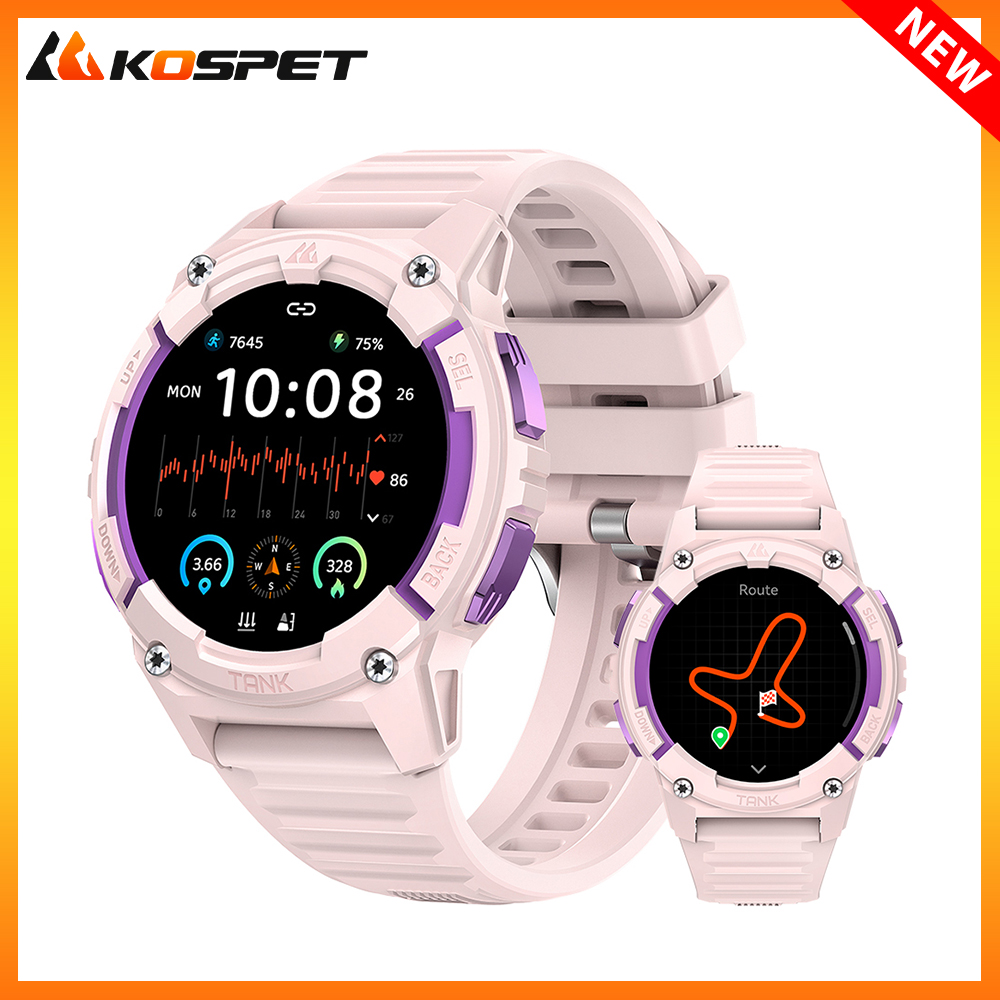 KOSPET TANK S2 GPS Смарт-часы  – обзор и цена Smartwatch Digital Watches For Women