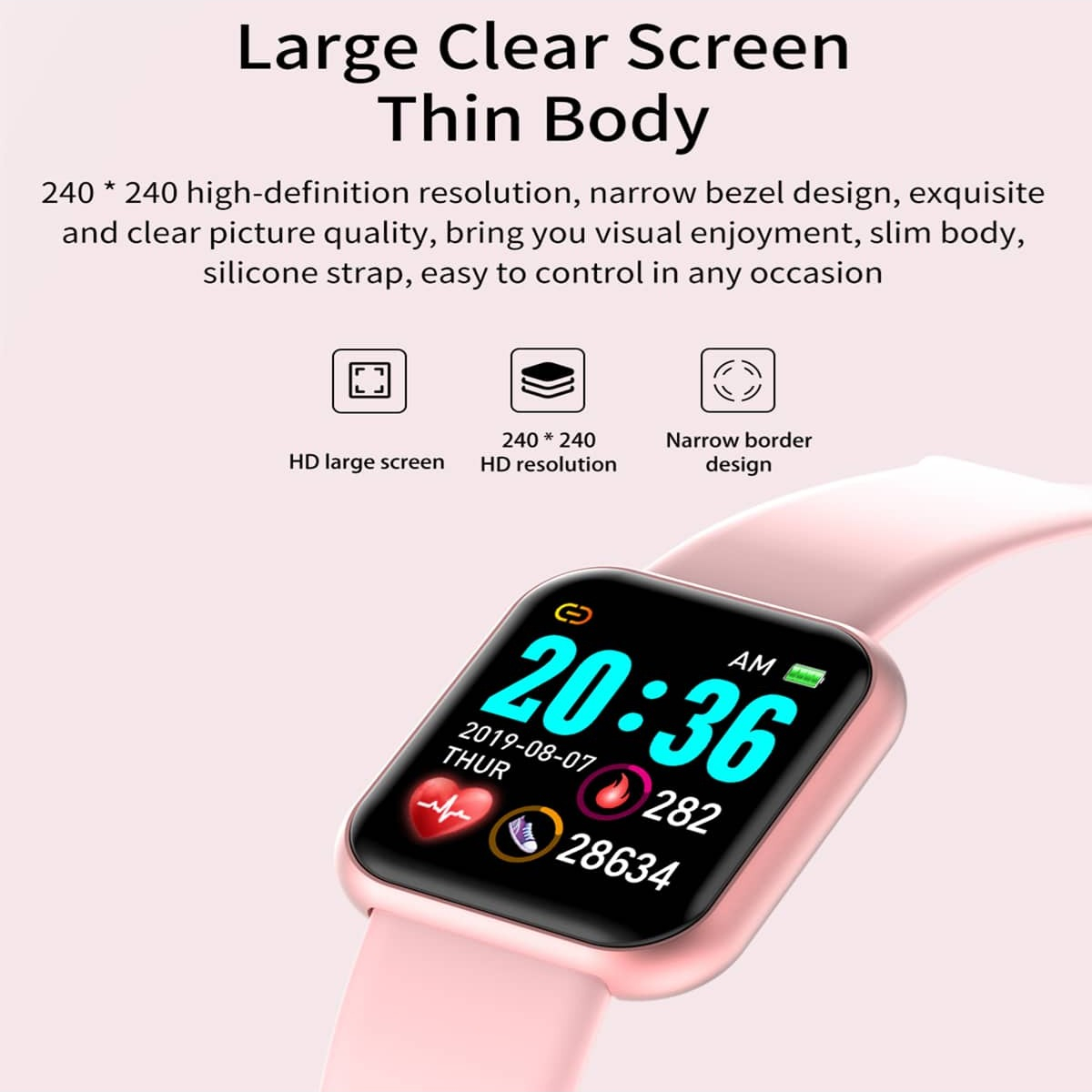 Смарт-часы Y68 D20 мужские, ум – обзор и цена Smartwatch Digital Watches For Women