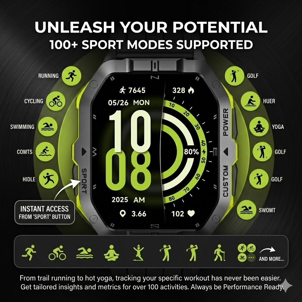 Умные часы LEADOYS GPS с 6-зве – обзор и цена Smartwatch Rugged Watches For Men