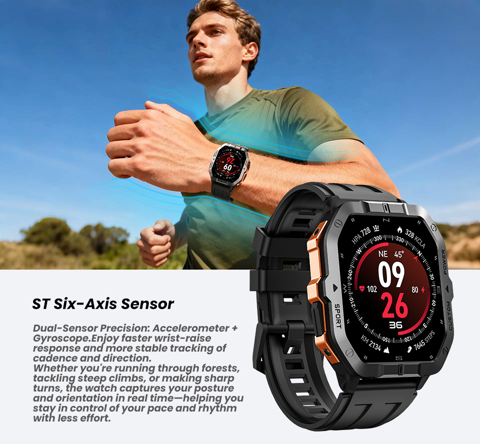 Умные часы LEADOYS GPS с 6-зве – обзор и цена Smartwatch Rugged Watches For Men