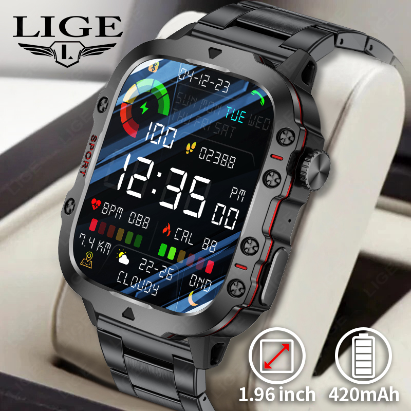 2026 Прочные военные умные час – обзор и цена Smartwatch Rugged Watches For Men