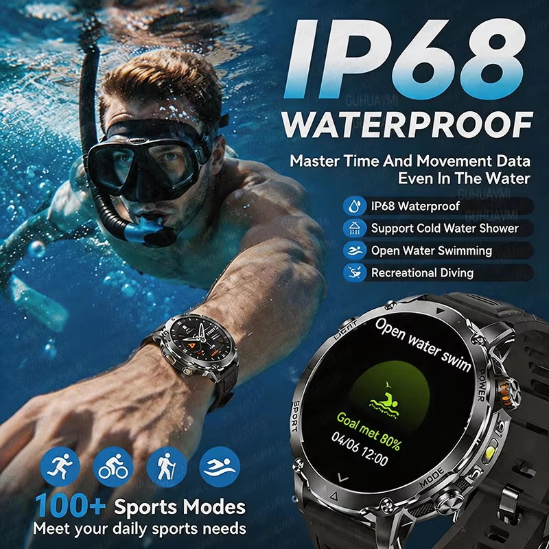Военные наручные часы для акти – обзор и цена Smartwatch Rugged Watches For Men