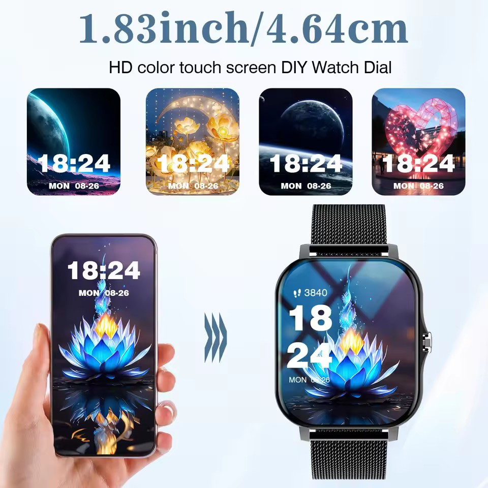 Новые умные часы 2026 года с ф – обзор и цена Smartwatch Square Watches For Men