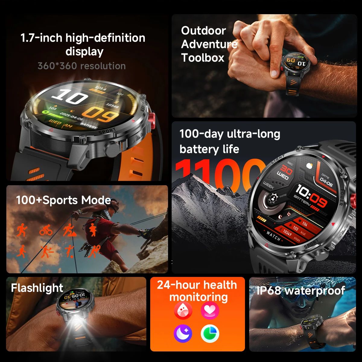 Новые умные часы T-Rex3 Pro с  – обзор и цена Smartwatch Rugged Watches For Men