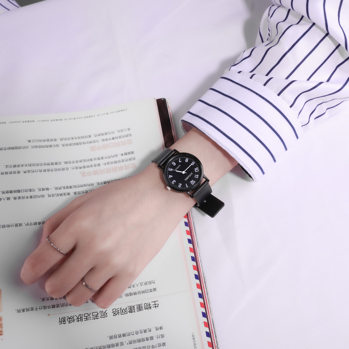 Часы YIKAZE женские кварцевые, – обзор и цена Minimalist Thin Watch