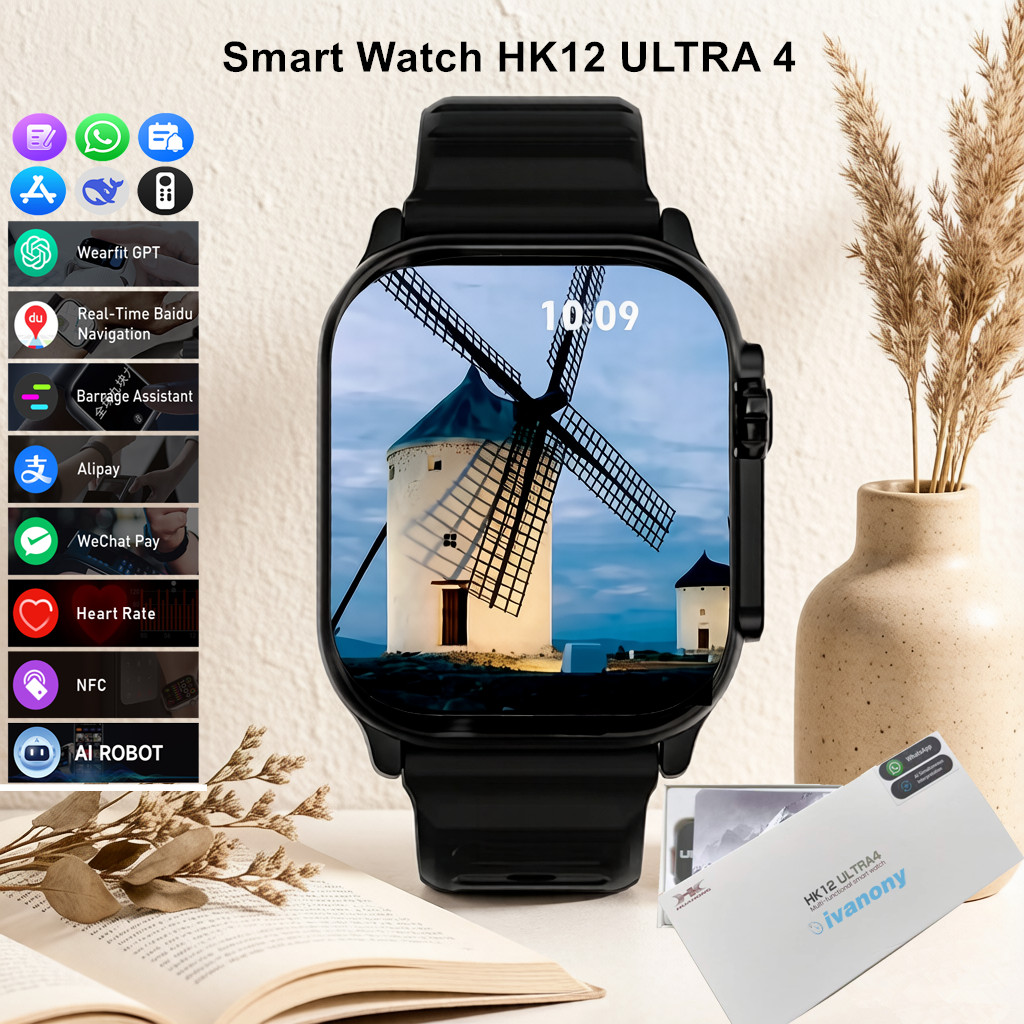 Умные часы HK12 Ultra 4 с подд – обзор и цена Smartwatch Watch Whatsapp