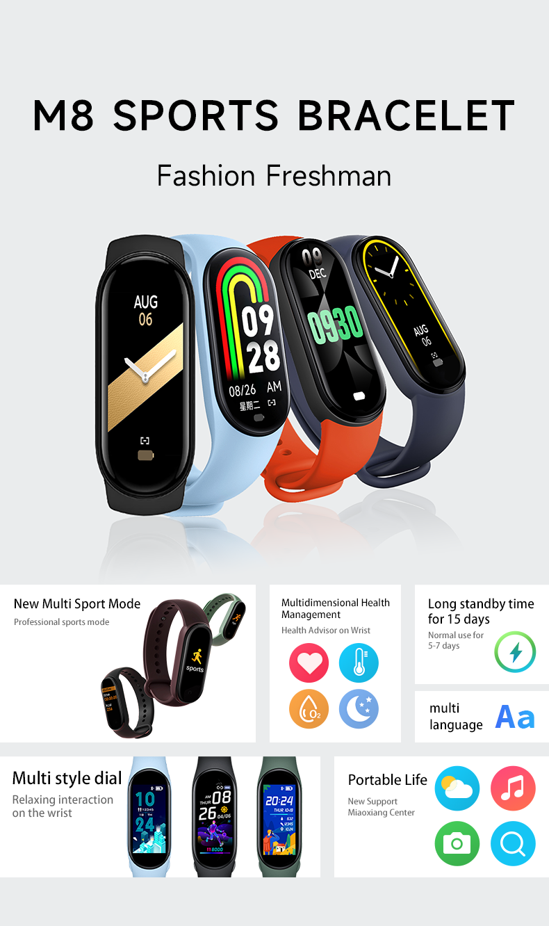 M8 Смарт-часы для мужчин и жен – обзор и цена Smartwatch Digital Watches For Women
