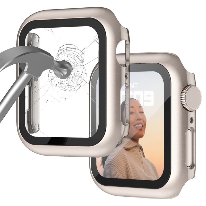Закаленное стекло + чехол для  – обзор и цена Iwatch Smartwatch Series 7