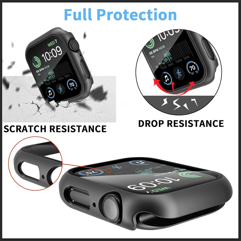 Закаленное стекло + чехол для  – обзор и цена Iwatch Smartwatch Series 7