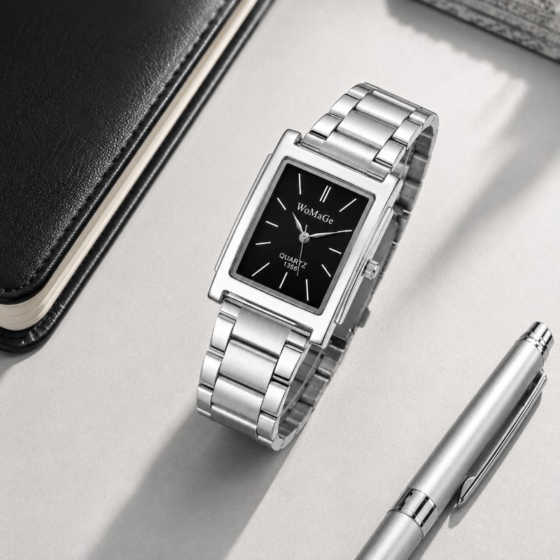 Роскошные мужские часы из нерж – обзор и цена Smartwatch Square Watches For Men